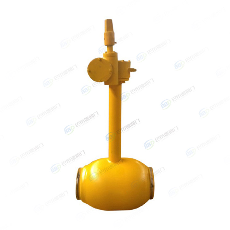 加高型涡轮传动全焊接球阀